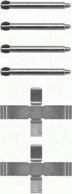 HELLA PAGID 8dz355202171 -  Комплектующие, колодки дискового тормоза